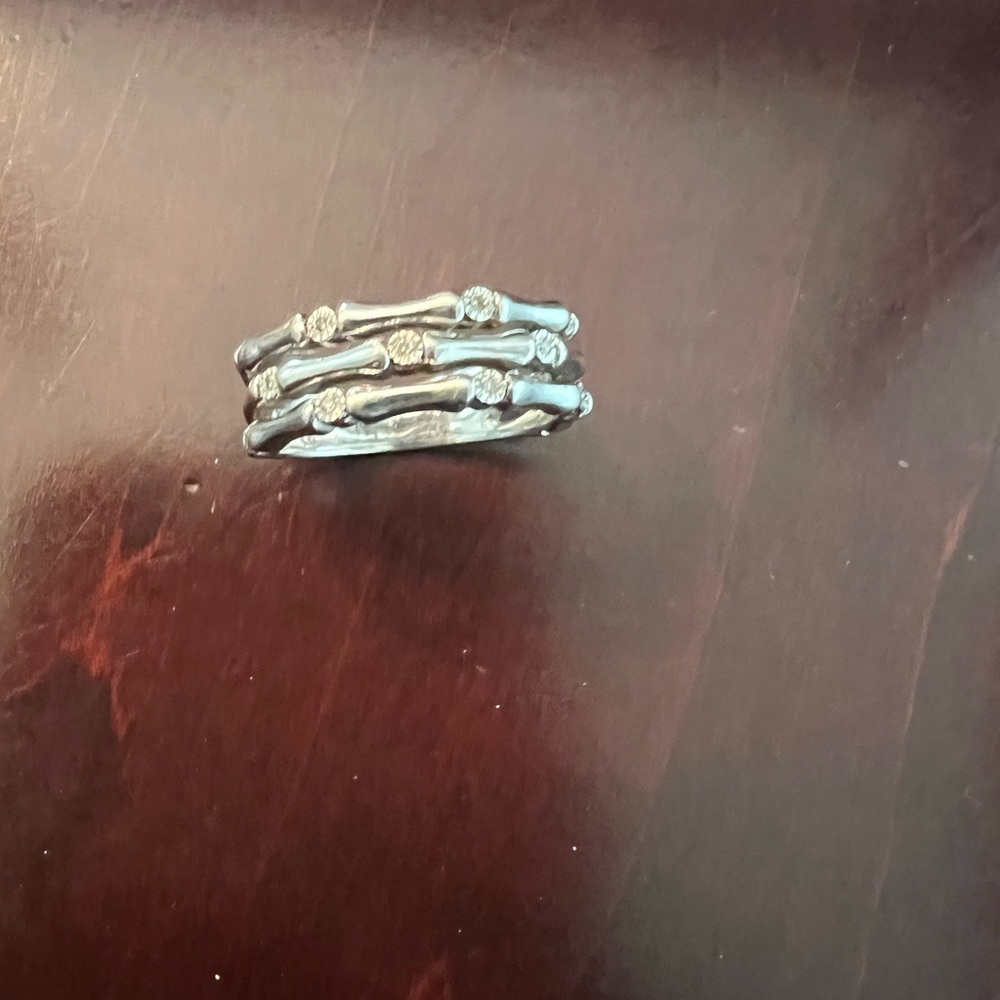 Elegant Silver Stacked Ring